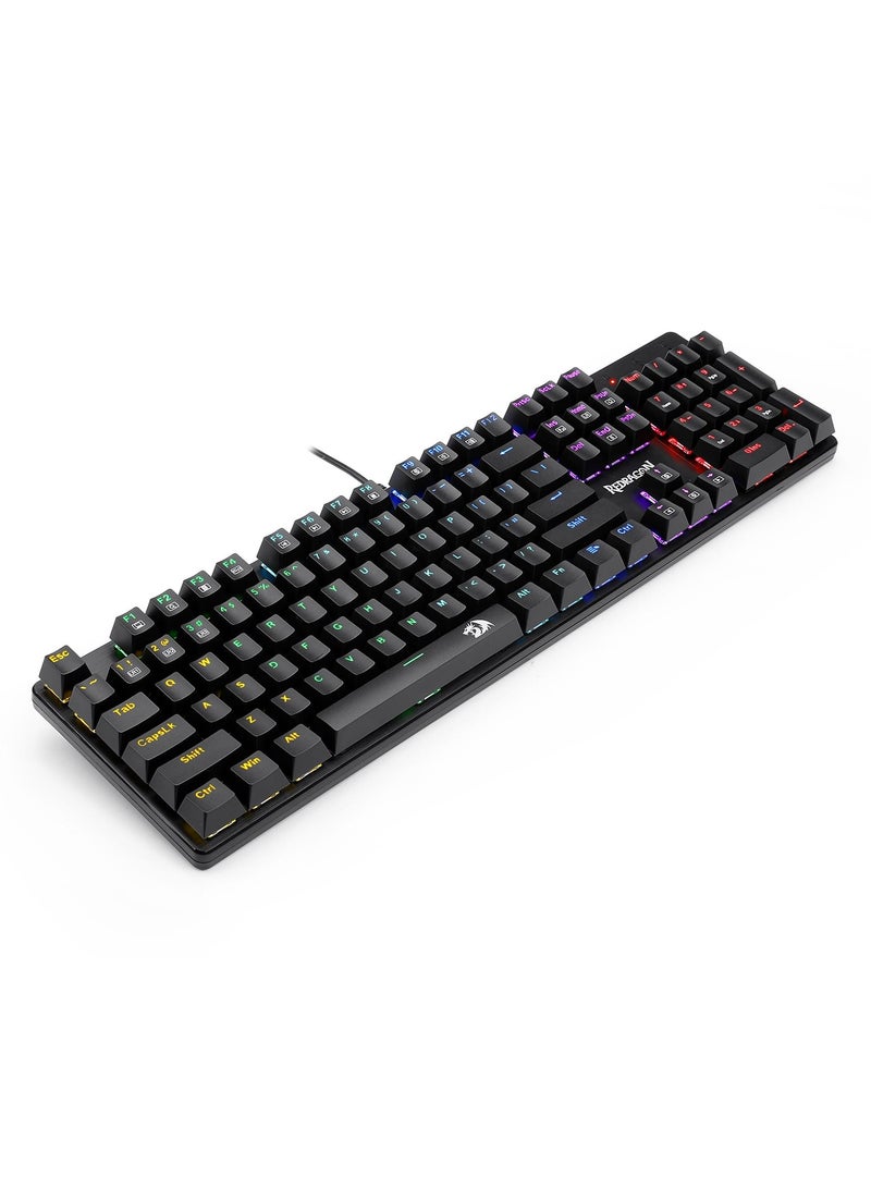 K608 Elite Valheim Mechanical Gaming Keyboard (RGB Design), Tactile Red Switch, 104 Keys, Rainbow LED Backlight, Wired Keyboard, Full Rollover Keyboard, US QWERTY Keyboard - pnsku/N70124853V/45/_/1729914384/5bdeefda-90c7-4d93-be6f-aeec1731e575