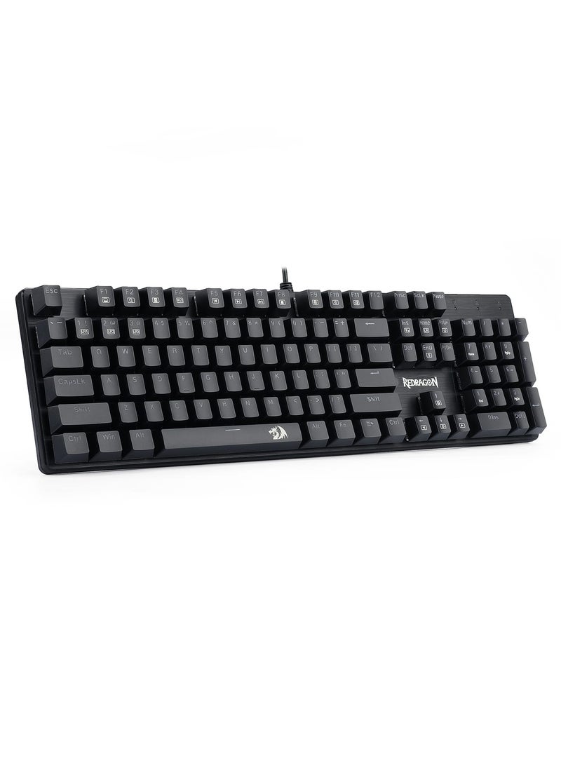 REDRAGON - K608 Elite Valheim Mechanical Gaming Keyboard (RGB Design), Tactile Red Switch, 104 Keys, Rainbow LED Backlight, Wired Keyboard, Full Rollover Keyboard, US QWERTY Keyboard - Image 1