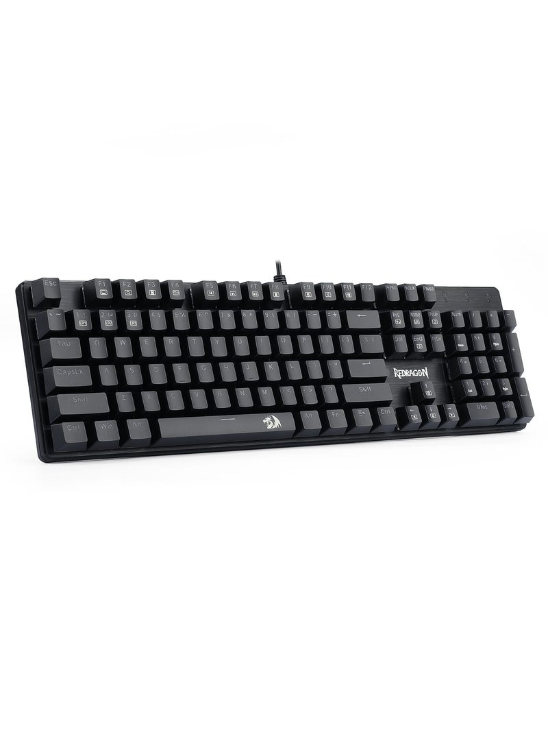 REDRAGON - K608 Elite Valheim Mechanical Gaming Keyboard (RGB Design), Tactile Black Switch, 104 Keys, Rainbow LED Backlight, Wired Keyboard, Full Rollover Keyboard, US QWERTY Keyboard - Image 1