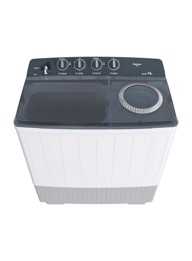 هايسنس Twin Tub Semi Auto 7 kilo Washing Machine, Easy to Move, Noiseless, High Quality, White WSG70 White  - Image 2