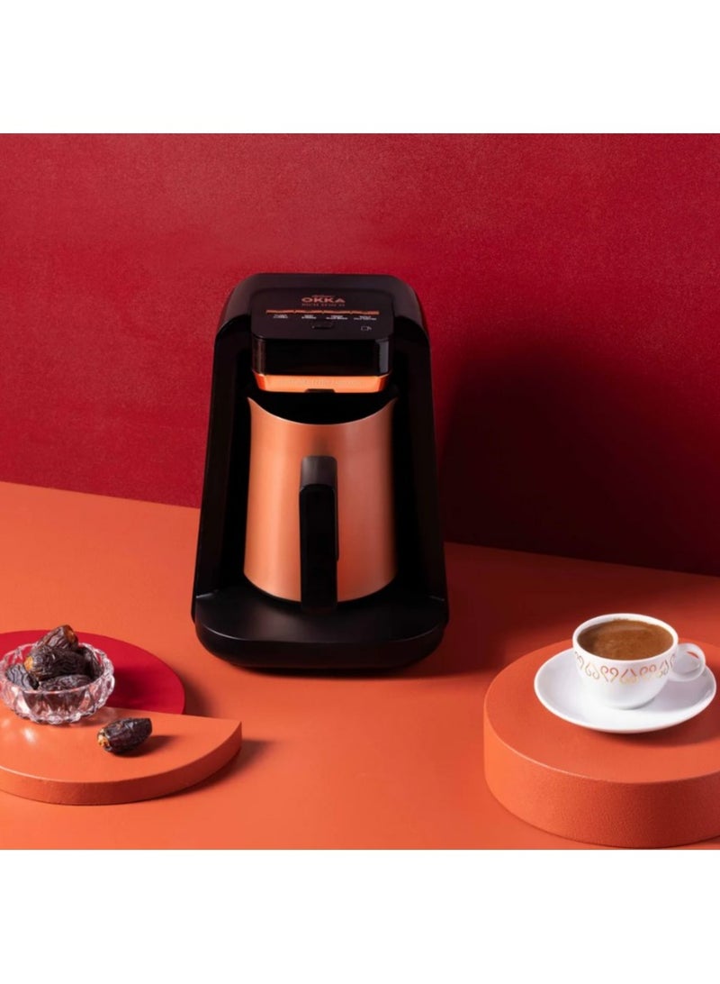 Arzum - Okka Rich Automatic Turkish Coffee and Hot Beverage Maker 0.5 L 220 W OK0012-R Copper/Black - Image 1