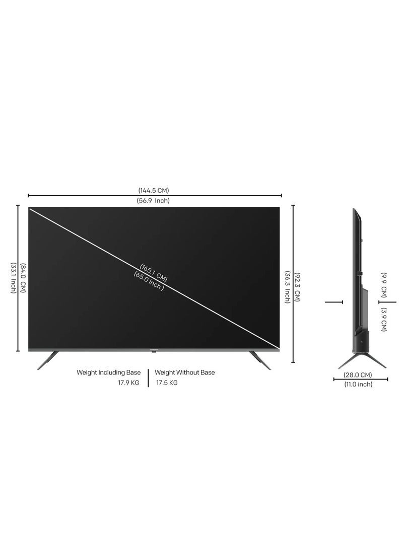 Skyworth - 65 Inch Smart TV 4K Ultra HD Display 65G6500G Black - Image 1