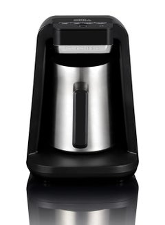 Arzum Okka Rich Automatic Turkish Coffee, Milk Drinks Different Hot Beverages Maker Stainless Steel Pot 300 ml 710 W OK0012-RK Silver,Black  - Image 1
