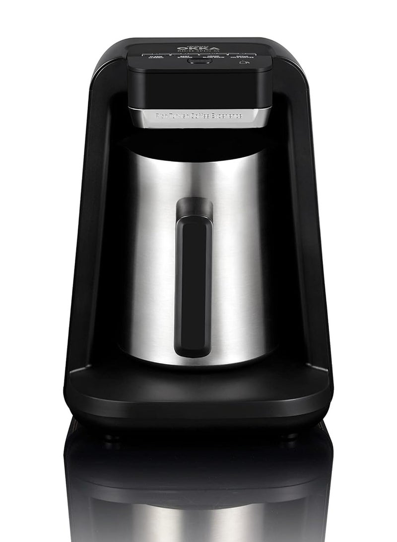 Arzum Okka Rich Automatic Turkish Coffee, Milk Drinks Different Hot Beverages Maker Stainless Steel Pot 300 ml 710 W OK0012-RK Silver,Black - Image 1