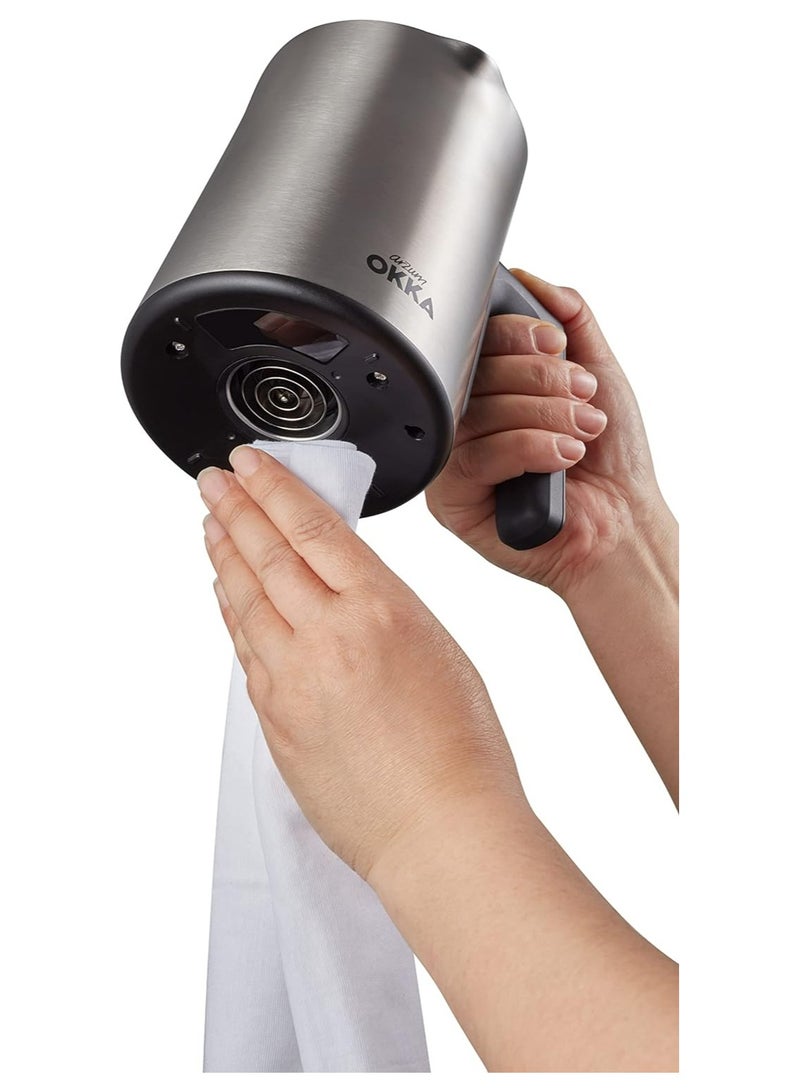 Arzum Okka Rich Automatic Turkish Coffee, Milk Drinks Different Hot Beverages Maker Stainless Steel Pot 300 ml 710 W OK0012-RK Silver,Black - Image 2