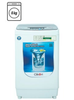 Top load Automatic Washing Machine With 8 Washing Programs, 6 Kg Capacity 400 W CK602 White