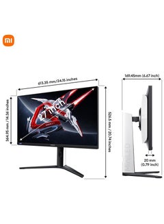 Xiaomi 27-Inch Display Monitor For Gaming Mini LED G Pro 27i 2K 180Hz ELA5587UK black  - Image 3