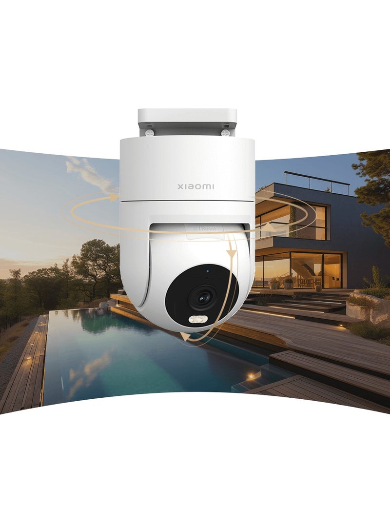 Outdoor Camera CW300 2.5K Full Color Night Vision 4 Million Pixels IP66 Human Tracking Sound And Light Warning Voice Call works with Alexa or Google Assistant