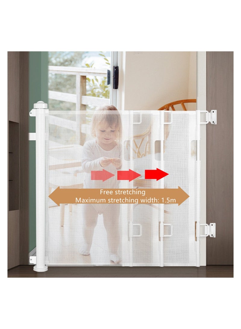 Kidle Stairway Automatic Retractable Gate Fences Children's Fences Pet Fences Protective Fences Baby Safety Gates Protective Gates - Image 5