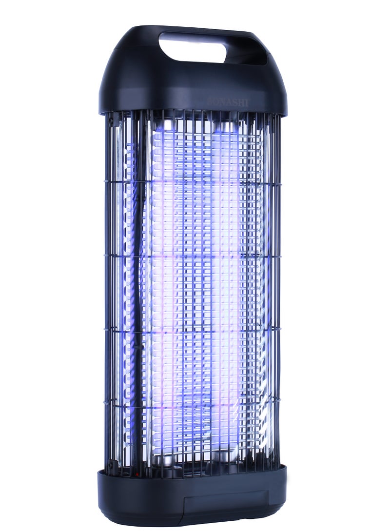 SONASHI - Insect Killer with Ultra UV-A Tube and Anti-Touch Metal Grid | High Coverage of 80m2 | Easy to Use, Install, and Safe Operation | Removable Tray for Easy Cleaning | Effective and Durable 20 W SIK-820 Black - Image 1
