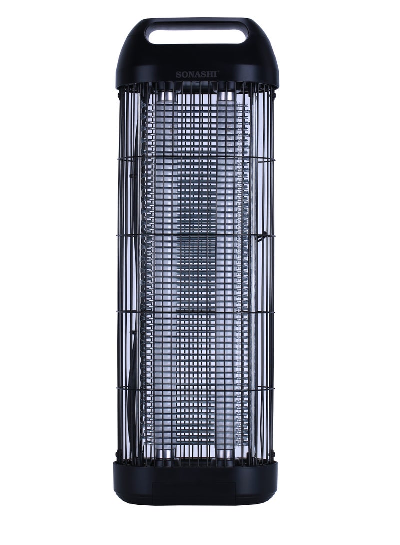 SONASHI - Insect Killer with Ultra UV-A Tube and Anti-Touch Metal Grid | High Coverage of 200m2 with Output Voltage up to 1900V | Removable Tray for Easy Cleaning | Effective and Durable 30 W SIK-830 Black - Image 1