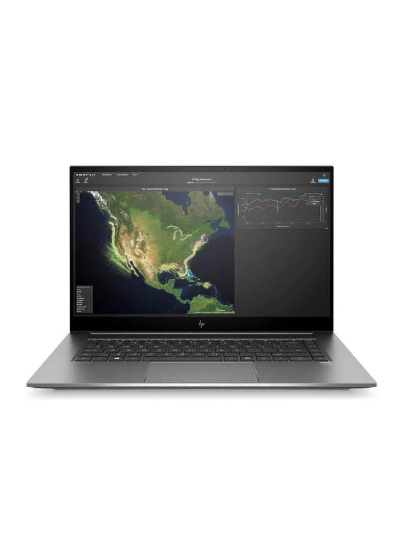 HP RENEWED - LAPTOP HP ZBOOK STUDIO 15 G7 - CPU INTEL CORE I9-10885H - RAM 32 GB DDR4 - HARD 512 GB SSD M.2 NVMe - VGA NVIDIA QUADRO T2000 4 GB DDR6 - 15.6'' INCH LED - 4K TOUCH SCREEN - FULL HD IPS SCREEN English/Arabic Grey  - Image 1