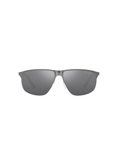 Men's Rectangular Shape Metal Sunglasses 2094 - Lens Size: 60 Mm - Matte Gunmetal - pnsku/N70125008V/45/_/1730095513/9be0a994-946a-421a-8842-d93d7154ee11