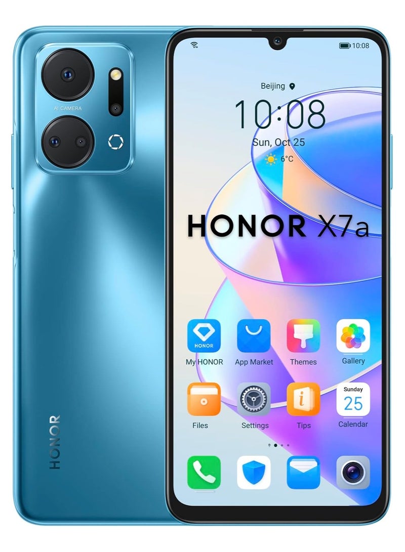 Honor X7a Dual Sim Ocean Blue 6GB RAM 128GB 4G LTE - International Version  - Image 1