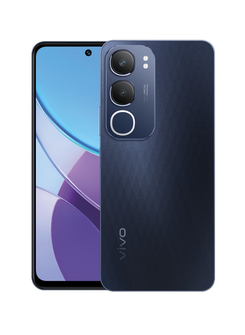 vivo - vivo Y19s 4G Dual SIM Glossy Black/Black 6GB RAM 128GB - Middle East Version - Image 1