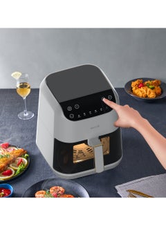 Digital Air Fryer, LED Display & Touch Control,  Oil-Free Fryer, 6 Preset Programs with  Dynamic NTC Temperature control & Time Set,Delay Start Function & Easy to Clean 5.5 L 1400 W DEM-KZ130W White - pnsku/N70125067V/45/_/1730095572/fd546b41-79da-4a0b-a766-cccc8ffb5d0c