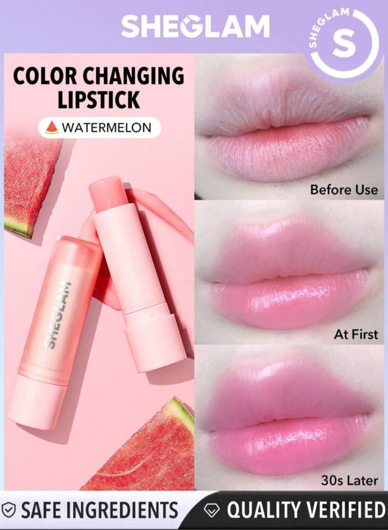 SHEGLAM - Pout Phresh Color Changing Lipstick- Watermelon - Image 1