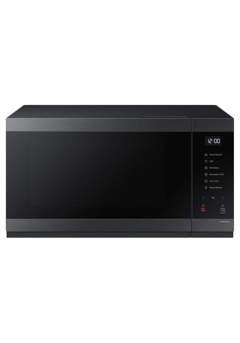 ميكروويف سامسونج 40 لتر مع شواية قرصية بتصميم مقبض سلس ومغلق وسخان غلاف