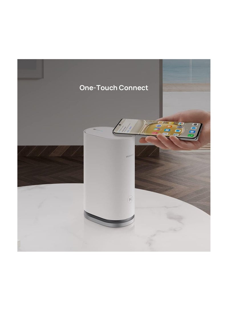 HUAWEI - WiFi Mesh 3  Whole Home Mesh System WiFi 6, One-Touch Connection, Viewed Wi-Fi Diagnosis, 400 m2 WiFi Coverage, Parental Control, 6 Gigabit Ethernet Ports White - Image 1