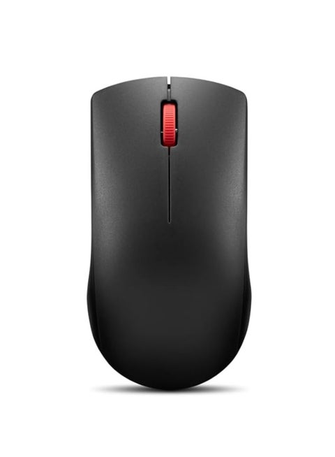 Lenovo 150 Wireless Compact Mouse, 1K DPI Optical sensor, 2.4GHz Wireless NanoUSB, 10m range, 3button(left,right,scroll) upto 3M left/right clicks, 10month battery, Ambidextrous, Ergonomic, GY51L52638 Black