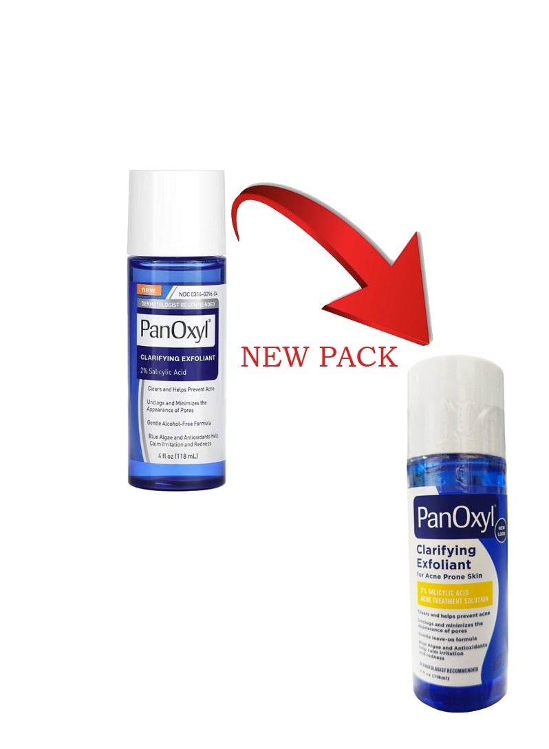 PanOxyl - Clarifying Exfoliant with 2% Salicylic Acid: Clear and Prevent Acne 118 MLml - Image 1