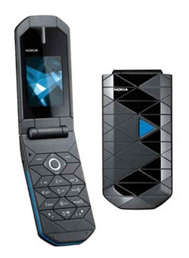 NOKIA - 7070 Prism Dual SIM  Black/Blue - Image 1
