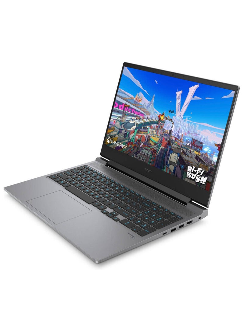إتش بي - OMEN Laptop With 16-Inch Anti-Glare IPS Micro-Edge FHD Display, Core i7-14650HX Processor/32GB RAM/1TB SSD/8GB NVIDIA GeForce RTX 4060 Graphics/Windows 11 Home English Mica Silver - Image 1