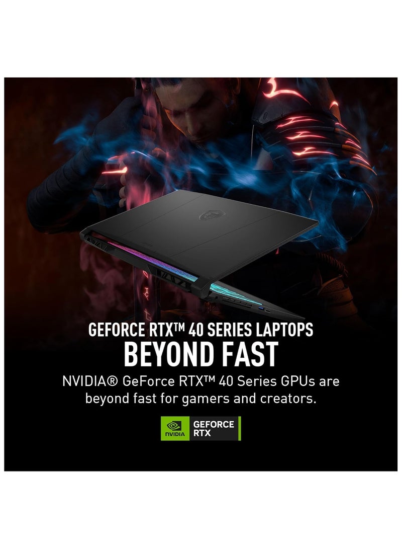 إم اس أي - Katana A15  Laptop With 15.6-Inch Display, Ryzen 7-8845HS Processor/16GB RAM/1TB SSD/8GB NVIDIA GeForce RTX 4060 Graphics/Windows 11 Home English Black - Image 1