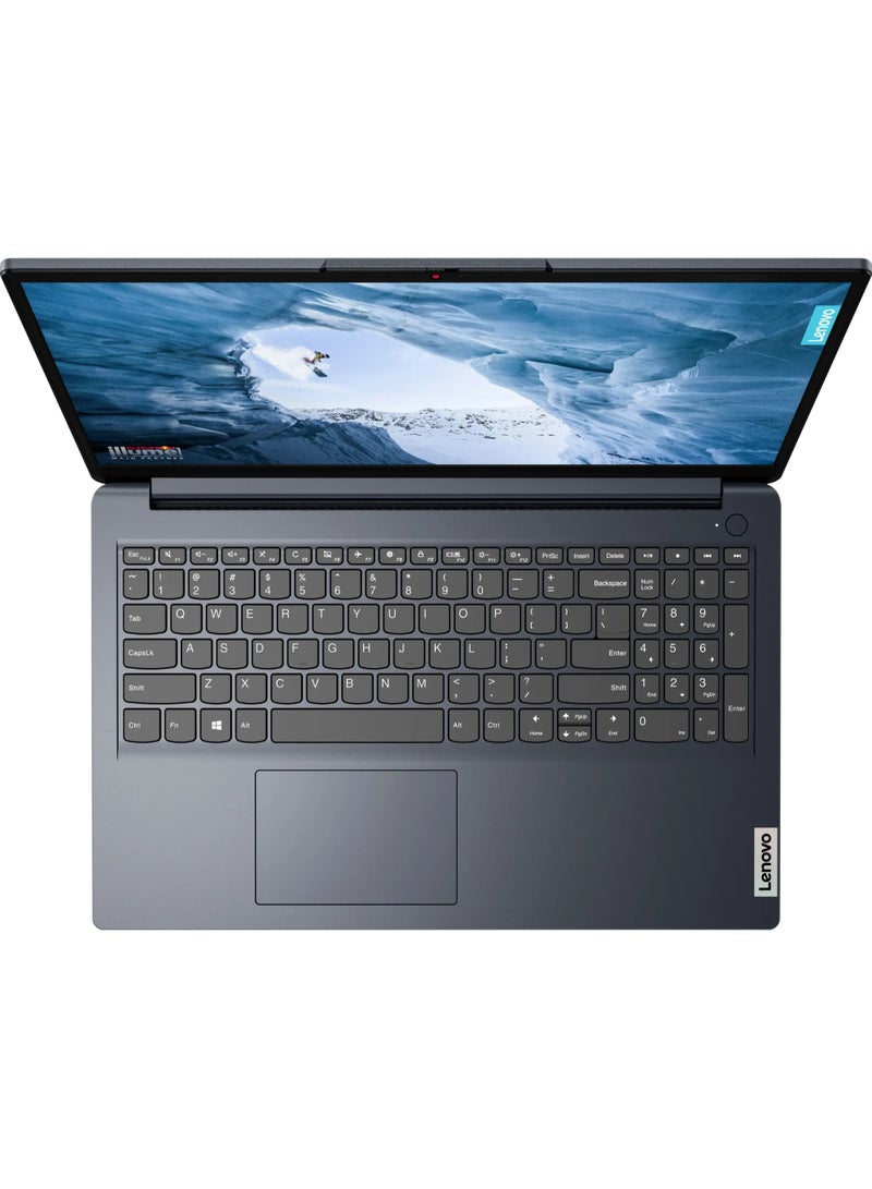 Lenovo - Ideapad 1 Laptop With 15.6-Inch FHD Touch Screen Display, Ryzen 5 7520U Processor/8GB RAM/256GB SSD/AMD Radeon Graphics/Windows 11 Home English Abyss Blue - Image 1