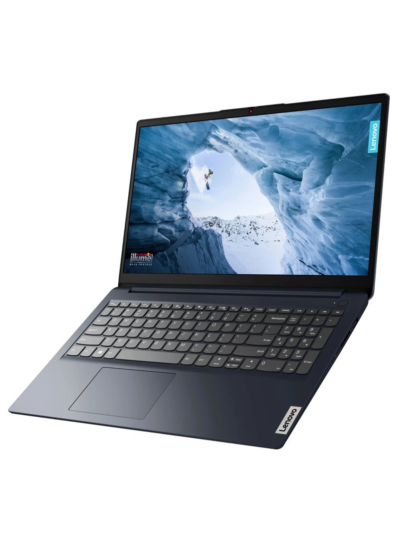 Lenovo - Ideapad 1 Laptop With 15.6-Inch FHD Touch Screen Display, Ryzen 5 7520U Processor/8GB RAM/256GB SSD/AMD Radeon Graphics/Windows 11 Home English Abyss Blue - Image 1