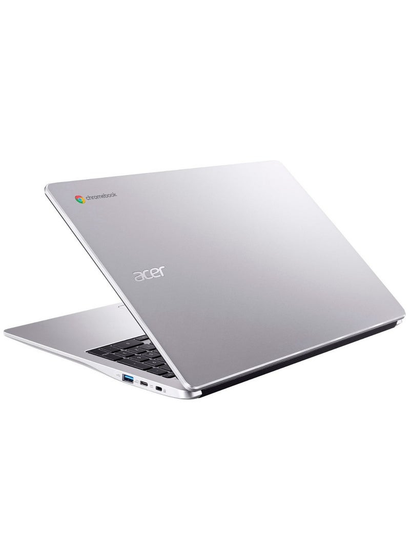 Chromebook 315 Laptop With 15.6-Inch Display, Pentium N6000 Processor/4GB RAM/128GB Emmc/Intel UHD 600 Graphics/Chrome OS English Silver - pnsku/N70125297V/45/_/1730115977/f55798c6-f827-4bb6-af56-54b3959c8ac2