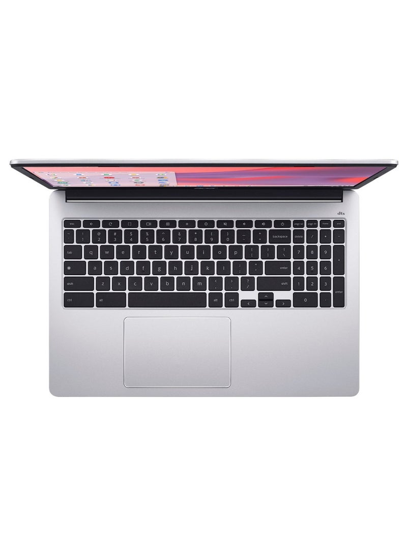 Chromebook 315 Laptop With 15.6-Inch Display, Pentium N6000 Processor/4GB RAM/128GB Emmc/Intel UHD 600 Graphics/Chrome OS English Silver - pnsku/N70125297V/45/_/1730115978/e1123326-2f6c-4817-b9e3-636c9e06d8ed