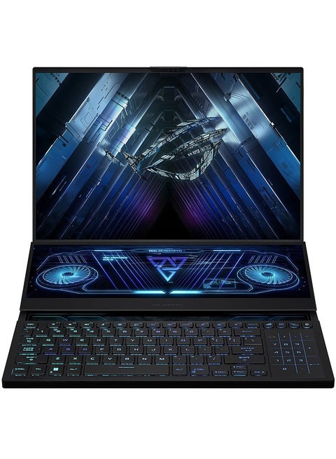 ROG Zephyrus Duo 16  Laptop With 16-Inch Display, Ryzen 9 Processor/32GB RAM/1TB SSD/12GB NVIDIA GeForce RTX 4080 Graphics/Windows 11 Home English Black
