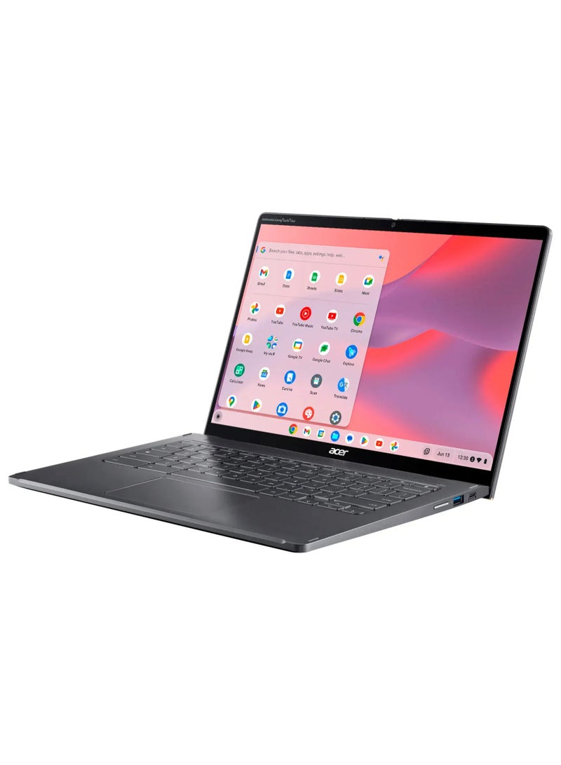 Chromebook Spin 714 Laptop With 14-Inch WUXGA Touch Screen Display, Core i5-1335U Processor/8GB RAM/256GB SSD/Intel Iris XE Graphics/Chrome OS English Steel Gray - pnsku/N70125302V/45/_/1730116080/348713e6-54df-43e4-acf1-e32969ec16d0