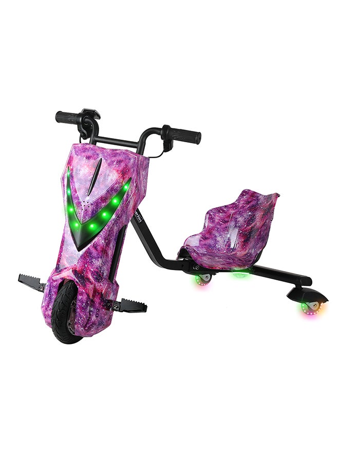 MYTOYS 36V High-Power 360° Electric Stunt Drifting Scooter for Kids And Adults - Adjustable Body with Bluetooth And Protective Gear, 3 Speed Modes, 250W Brushless Motor, 8-15 km/h with 80 kg Load, Age 6+ Noon Exclusive Series - Purple - Image 3