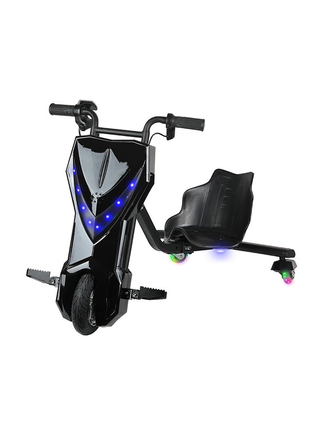 مايتويز سكوتر كهربائي عالي الطاقة 36 فولت 360 درجة للانجراف للأطفال والكبار - جسم قابل للتعديل مع بلوتوث ومعدات حماية، 3 أوضاع سرعة، محرك بدون فرشاة 250 وات، 8-15 كم/ساعة مع حمولة 80 كجم، للأعمار من 6 سنوات فما فوق، سلسلة نون الحصرية - أسود - Image 3