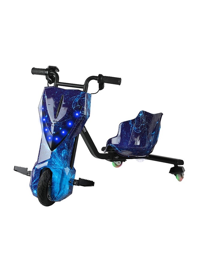 مايتويز سكوتر كهربائي عالي القوة 36 فولت 360 درجة للأطفال والكبار - جسم قابل للتعديل مع بلوتوث ومعدات حماية، 3 أوضاع للسرعة، محرك بدون فرشاة 250 وات، 8-15 كم/ساعة مع حمولة 80 كجم، للأعمار من 6 سنوات فما فوق، سلسلة حصرية من الظهر - المحيط أزرق - Image 3