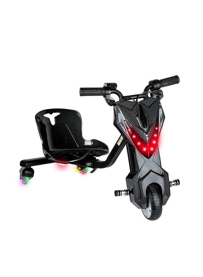 MYTOYS Mini 36V High-Power 360° Electric Stunt Drifting Scooter For Kids & Adults - Adjustable Body With Bluetooth & Protective Gear, 3 Speed Modes, 250W Brushless Motor, 8-15 Km/H With 80 Kg Load, Age 6+ Noon Exclusive Series - Black  - Image 3