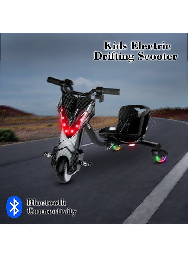 MYTOYS Mini 36V High-Power 360° Electric Stunt Drifting Scooter For Kids & Adults - Adjustable Body With Bluetooth & Protective Gear, 3 Speed Modes, 250W Brushless Motor, 8-15 Km/H With 80 Kg Load, Age 6+ Noon Exclusive Series - Black  - Image 4