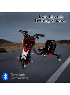 MYTOYS Mini 36V High-Power 360° Electric Stunt Drifting Scooter For Kids & Adults - Adjustable Body With Bluetooth & Protective Gear, 3 Speed Modes, 250W Brushless Motor, 8-15 Km/H With 80 Kg Load, Age 6+ Noon Exclusive Series - Electric Black Red  - Image 4