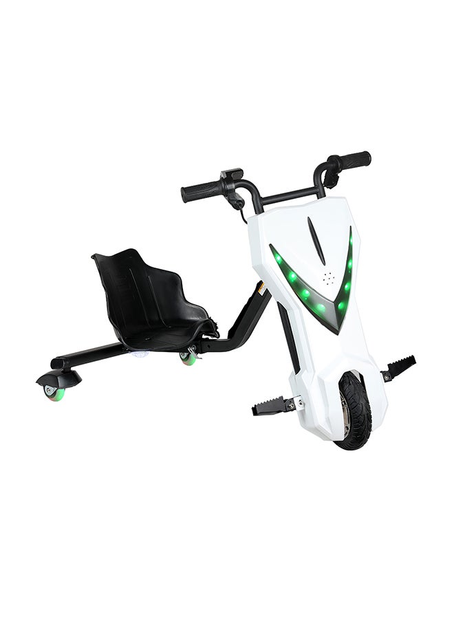 MYTOYS 36V High-Power 360° Electric Stunt Drifting Scooter For Kids & Adults - Adjustable Body With Bluetooth & Protective Gear, 3 Speed Modes, 250W Brushless Motor, 8-15 Km/H With 80 Kg Load, Age 6+ Noon Exclusive Series - White  - Image 3