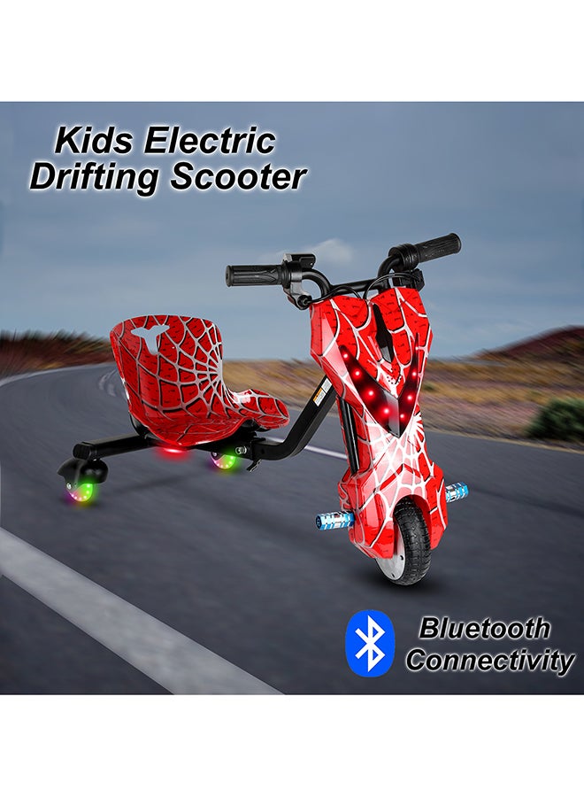 MYTOYS - 36V High-Power 360° Electric Stunt Drifting Scooter For Kids & Adults - Adjustable Body With Bluetooth & Protective Gear, 3 Speed Modes, 250W Brushless Motor, 8-15 Km/H With 80 Kg Load, Age 6+ Noon Exclusive Series - Spider Red - Image 1