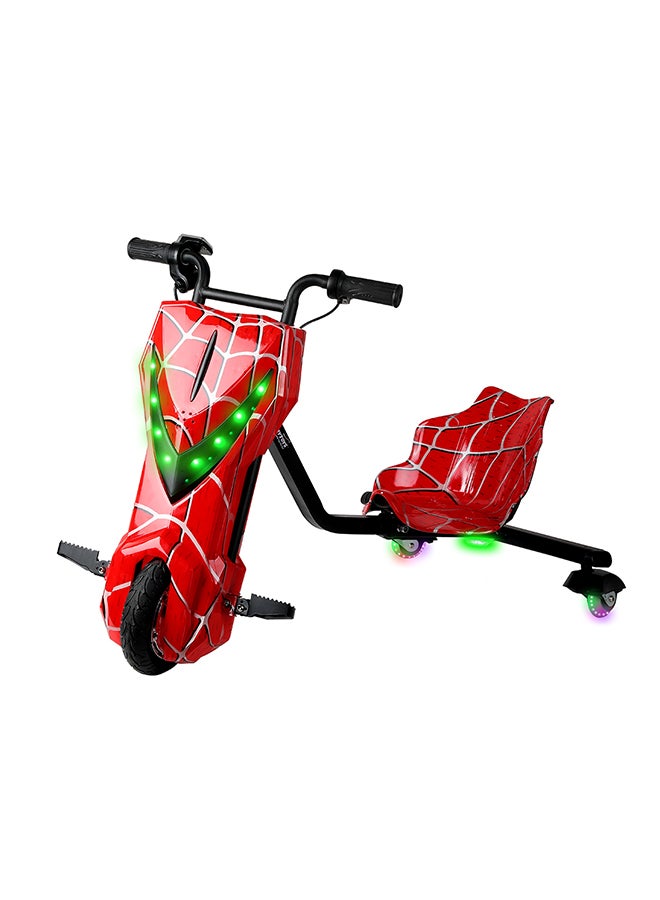 MYTOYS - 36V High-Power 360° Electric Stunt Drifting Scooter For Kids & Adults - Adjustable Body With Bluetooth & Protective Gear, 3 Speed Modes, 250W Brushless Motor, 8-15 Km/H With 80 Kg Load, Age 6+ Noon Exclusive Series - Spider Red - Image 1