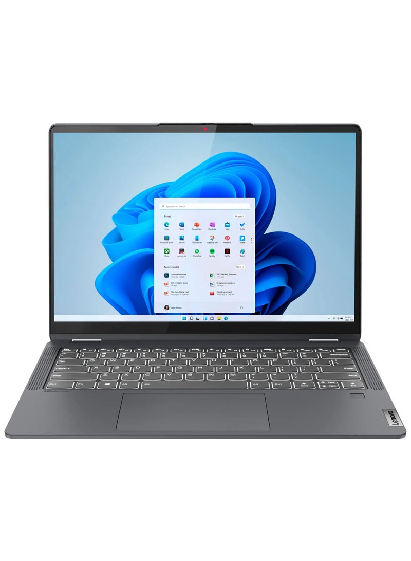 Lenovo - Flex 5i 2-in-1 Laptop With 14-Inch FHD Touchscreen Display, Core i3-1215U Processor/8GB RAM/256GB SSD/Intel UHD 600 Graphics/Windows 11 Home English Storm Grey - Image 1