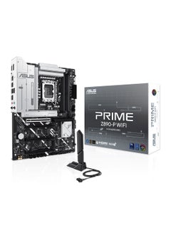 ASUS Prime Z890-P Wi-Fi ATX Motherboard, Intel Z890 Chipset, LGA1851 Socket, 4*DIMM DDR5 192GB Max Memory, 4*M.2, 1*PCIe 5.0*16, 1*2.5Gb Ethernet & Wi-Fi 7, Bluetooth v5.4, 1*HDMI, 1*DP, 1*Intel Thunderbolt 4 port (USB Type-C), AI Solutions, AI PC-Ready | 90MB1I70-M0EAY0 Black  - Image 4