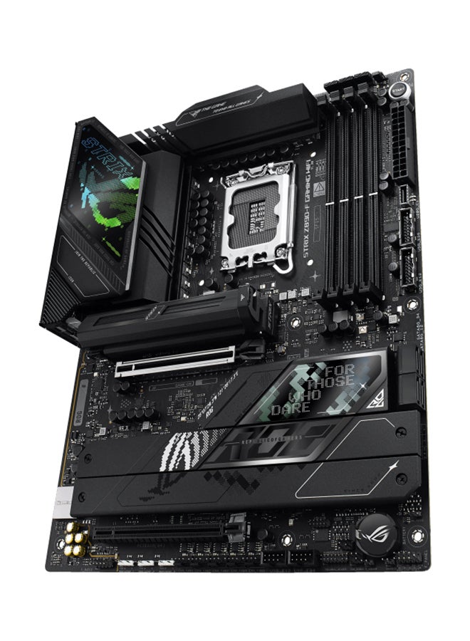 ASUS - ROG STRIX Z890-F GAMING Wi-Fi ATX Motherboard, Intel Z890 Chipset, LGA1851 Socket, 4*DIMM DDR5 192GB Max Memory, 5*M.2, 1*PCIe 5.0*16, 1*2.5Gb Ethernet & Wi-Fi 7, Bluetooth v5.4, 1*HDMI, 1*DP, 2*Intel Thunderbolt, AI Intelligence, DIY-Friendly Design | 90MB1I40-M0EAY0 Black - Image 1