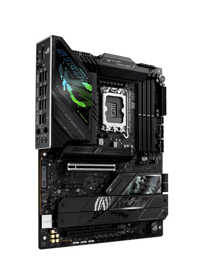 ASUS - ROG STRIX Z890-F GAMING Wi-Fi ATX Motherboard, Intel Z890 Chipset, LGA1851 Socket, 4*DIMM DDR5 192GB Max Memory, 5*M.2, 1*PCIe 5.0*16, 1*2.5Gb Ethernet & Wi-Fi 7, Bluetooth v5.4, 1*HDMI, 1*DP, 2*Intel Thunderbolt, AI Intelligence, DIY-Friendly Design | 90MB1I40-M0EAY0 Black - Image 1