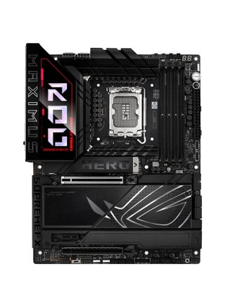 ROG MAXIMUS Z890 HERO Wi-Fi ATX Motherboard, Intel Z890 Chipset, LGA1851 Socket, 4*DIMM DDR5 192GB Max Memory, 6*M.2, 1*PCIe 5.0*16, 1*2.5Gb & 1*5Gb Ethernet & Wi-Fi 7, Bluetooth v5.4, 1*HDMI, 2*Intel Thunderbolt, AI Intelligence, EZ PC DIY, Polymo Lighting II | 90MB1ID0-M0EAY0 Black - pnsku/N70125370V/45/_/1730266911/167fdf46-1e08-4120-b6ac-a53773bfbb44