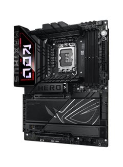 أسوس ROG MAXIMUS Z890 HERO Wi-Fi ATX Motherboard, Intel Z890 Chipset, LGA1851 Socket, 4*DIMM DDR5 192GB Max Memory, 6*M.2, 1*PCIe 5.0*16, 1*2.5Gb & 1*5Gb Ethernet & Wi-Fi 7, Bluetooth v5.4, 1*HDMI, 2*Intel Thunderbolt, AI Intelligence, EZ PC DIY, Polymo Lighting II | 90MB1ID0-M0EAY0 Black  - Image 3