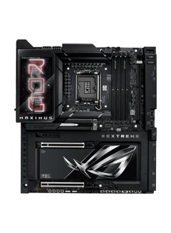أسوس ROG MAXIMUS Z890 EXTREME Wi-Fi E-ATX Motherboard, Intel Z890 Chipset, LGA1851 Socket, 4*DIMM DDR5 192GB Max Memory, 6*M.2, 2*PCIe 5.0*16, 1*2.5Gb & 1*Marvell AQtion 10Gb Ethernet & Wi-Fi 7, Bluetooth v5.4, 1*HDMI, 2*Intel Thunderbolt, AI Intelligence, EZ PC DIY, Full Color 5” LCD Display, ROG Q-DIMM.2 | 90MB1IA0-M0EAY0 Black  - Image 1